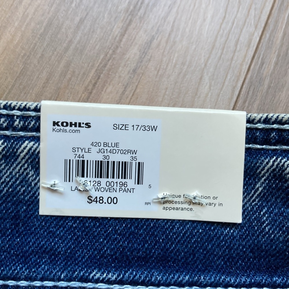 So jean super high rise straight retro jean size 17 33 - Picture 14 of 17